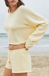 John Galt Yellow Emery Lounge Shorts