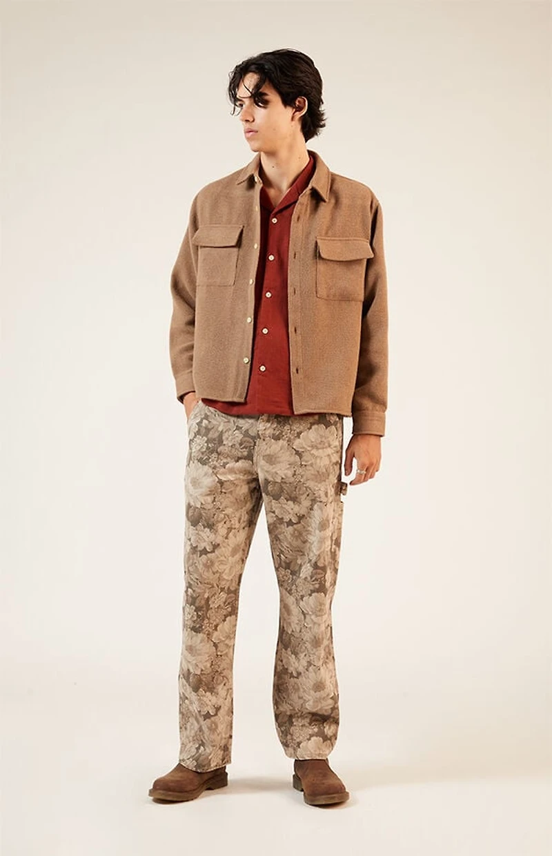 Pacsun Brown Tweed Overshirt