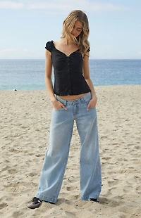 John Galt Black Elara Top
