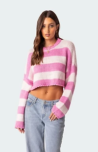 Edikted Ozzy Cropped Knitted Sweater