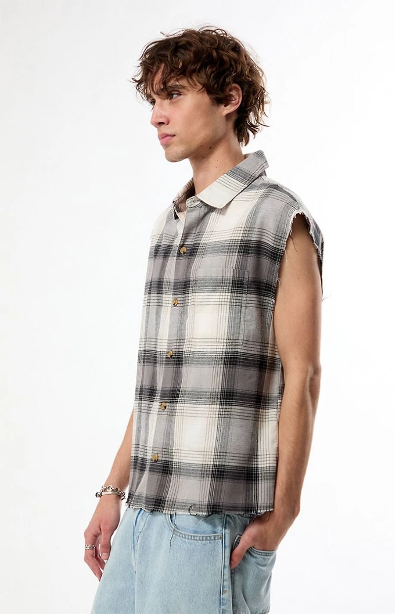 Pacsun Benson Flannel Cutoff Shirt
