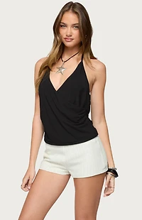 Edikted Carmel V Neck Halter Top