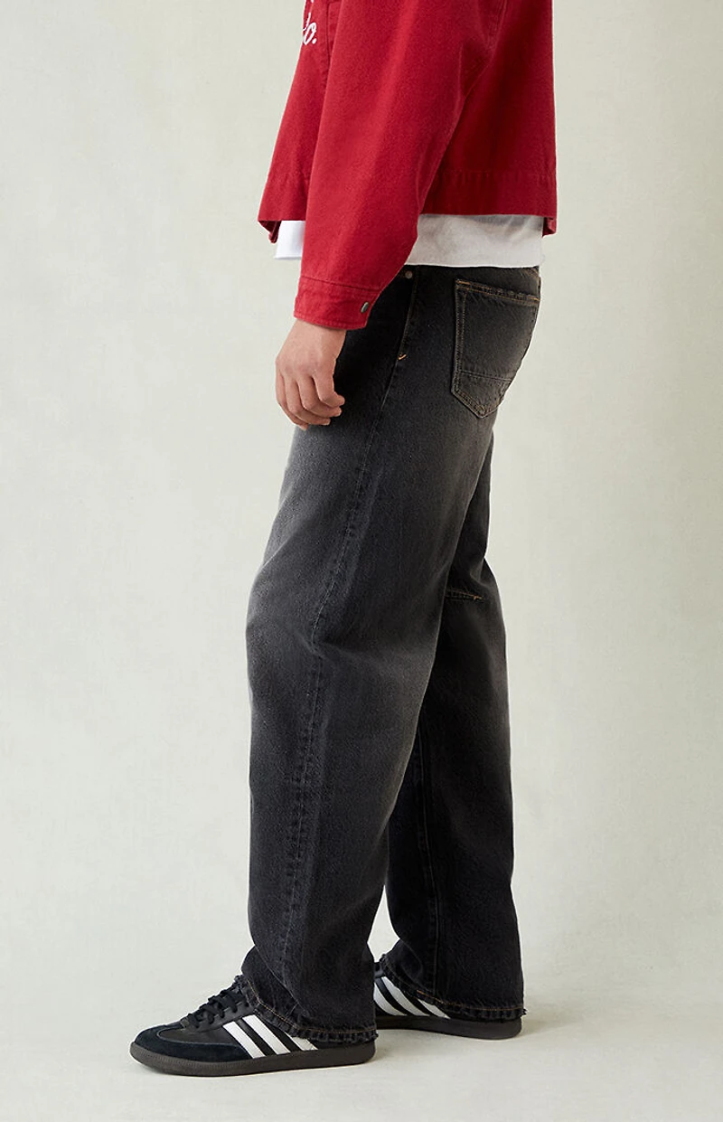 Pacsun Mason Baggy Barrel Jeans Dart Black