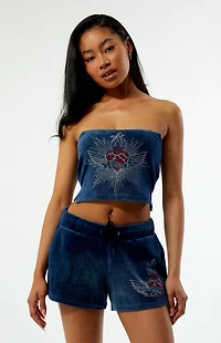 Playboy By PacSun Velour Shorts