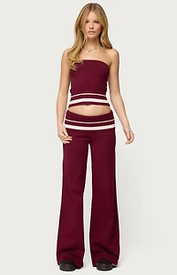 Edikted Kaliya Stripey Strapless Knit Top