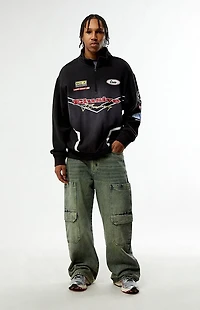 Pacsun Blake Extreme Baggy Jeans Cargo Medium Blue Tint