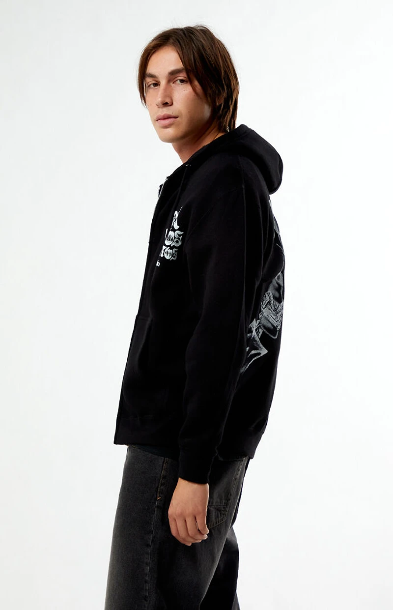 Modelo Salud Full Zip Dia De Los Muertos Hoodie