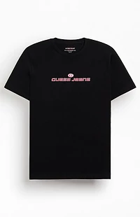 Guess Jeans Black Embroidered T-Shirt