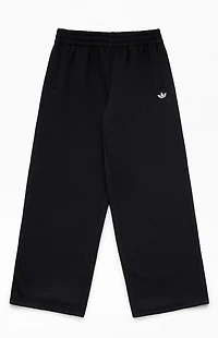 adidas Kids Black Essentials Wide Leg Baggy Sweatpants