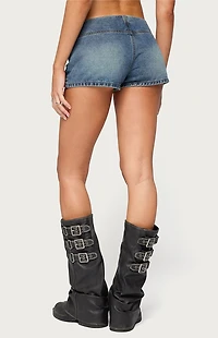 Edikted Jazzy Denim Naploeon Shorts