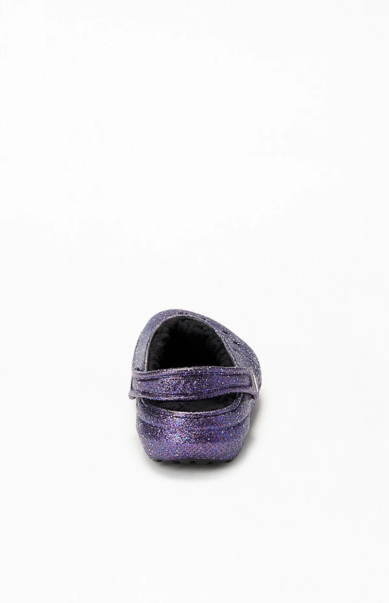 Crocs Kids Classic Lined Space Glitter Glow The Dark Clogs
