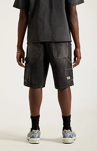 Pacsun Parker Baggy Jean Shorts Carpenter Black