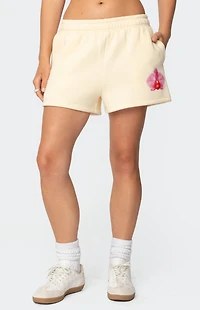 Edikted Orchid Babe Sweat Shorts