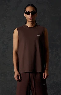 A.R.C. Brown Standard Cut Off Muscle T-Shirt