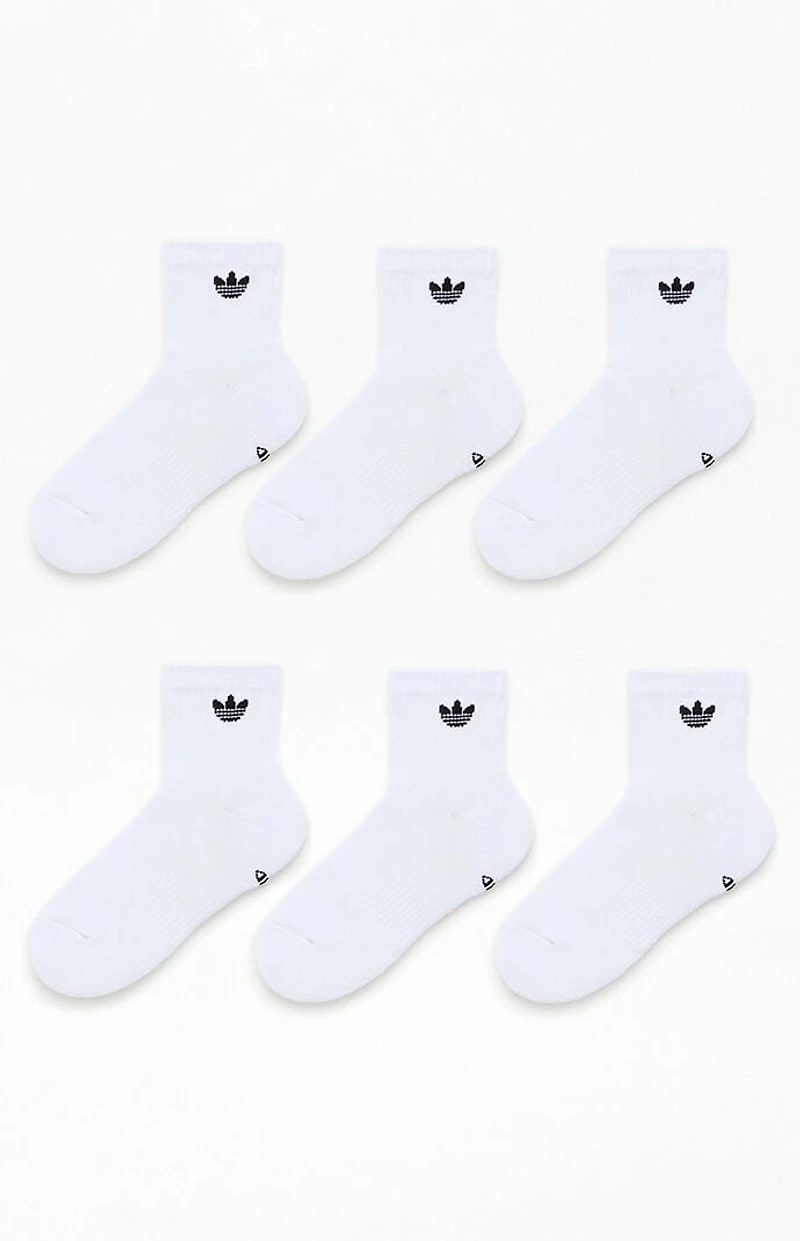 adidas 6 Pack Originals Trefoil Quarter Socks