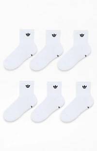 adidas 6 Pack Originals Trefoil Quarter Socks