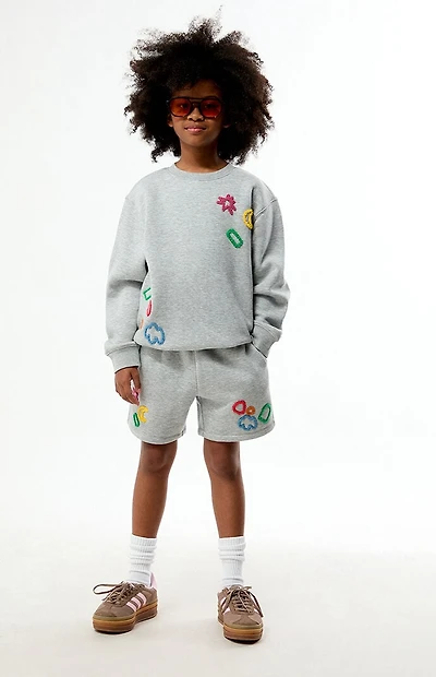 Pacsun Kids Moon Patch Baggy Sweat Shorts