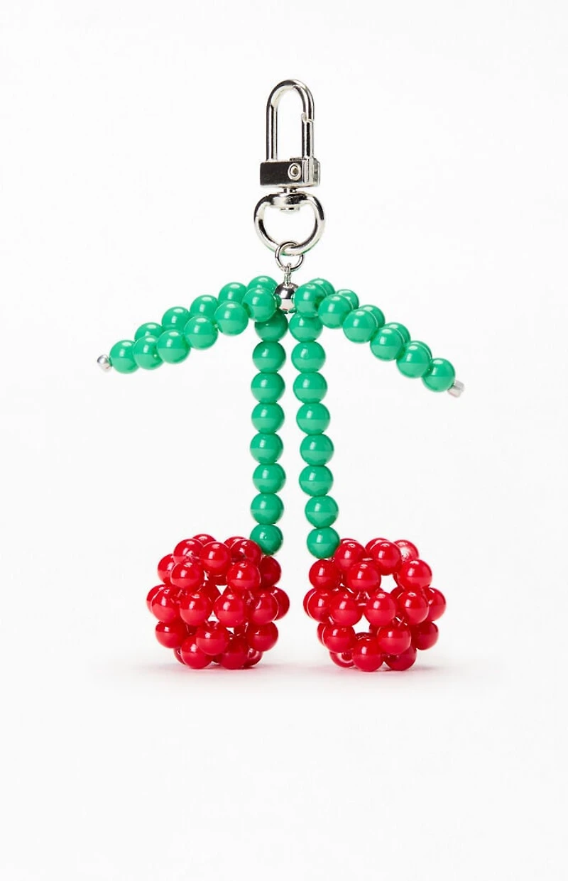 LA Hearts Cherry Beaded Bag Charm