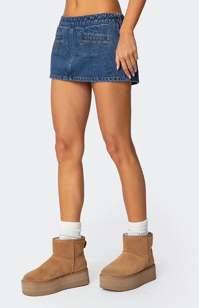 Edikted Anita Denim Mini Skort