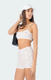Edikted Primrose Waffle Crop Top