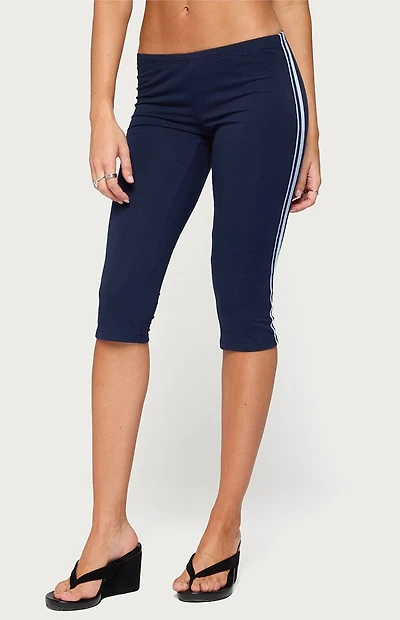 Edikted Danie Stripey Capri Leggings