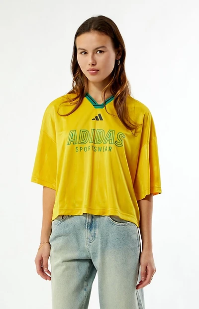 adidas Yellow House of Tiro Nations Short Sleeve Jersey