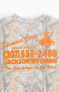 Diamond Cross Ranch Camo Retro Address T-Shirt