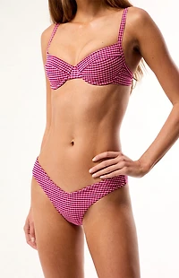 Kulani Kinis Plaid V Cheeky Bikini Bottom