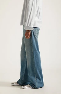 Pacsun Blake Extreme Baggy Jeans Medium Blue Tinted