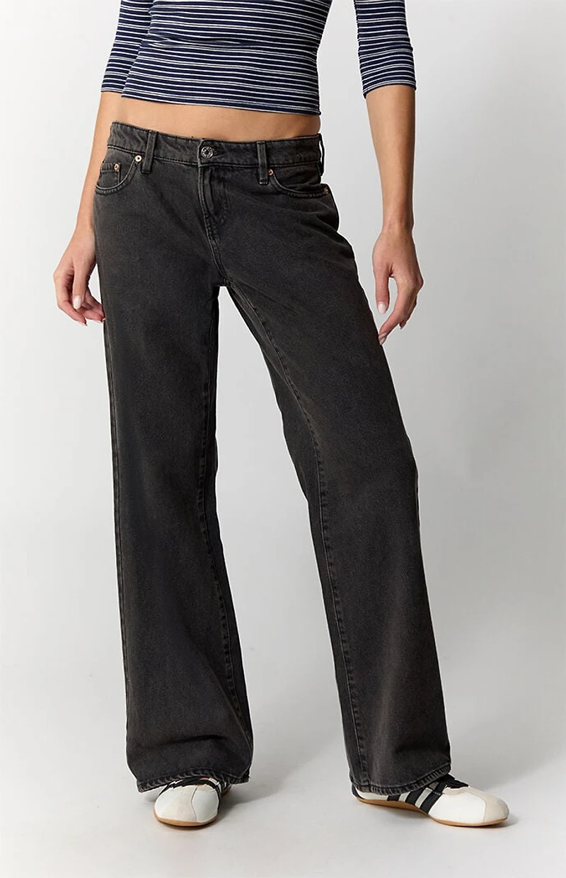 Pacsun Zoe Low Rise Girlfriend Jeans Black