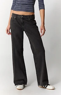 Pacsun Zoe Low Rise Girlfriend Jeans Black