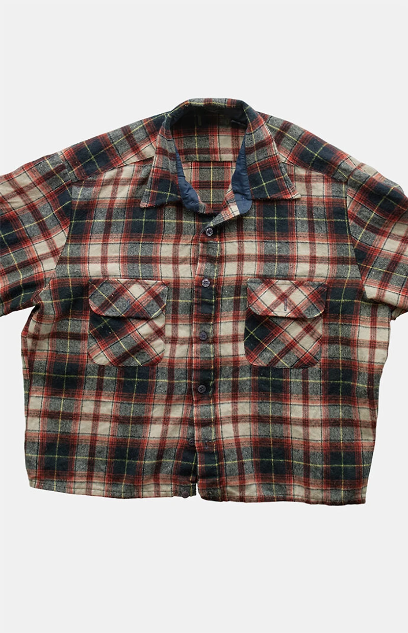 PS VINTAGE '90s Flannel Cropped Top