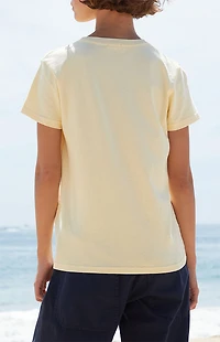 John Galt Yellow Chloe Short Sleeve Top