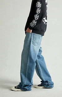 Pacsun Blake Extreme Baggy Jeans Medium Blue Tinted