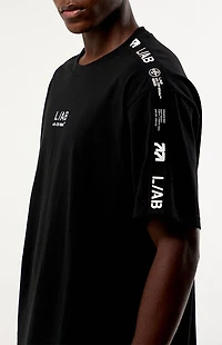 L/AB c/o Off-White Logo Taped T-Shirt