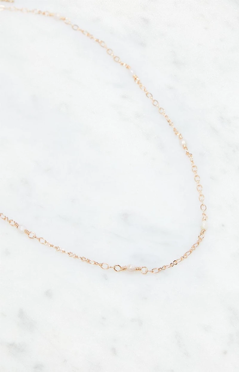 John Galt Chain Pearl Necklace