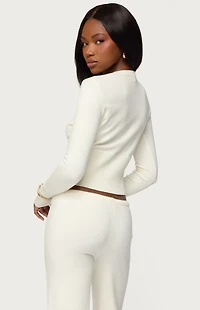 Edikted Montanna Rib Knit Cardigan