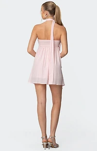 Edikted Pheona Strapless Scarf Mini Dress