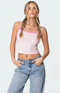 Edikted Francesca Contrast Tank Top