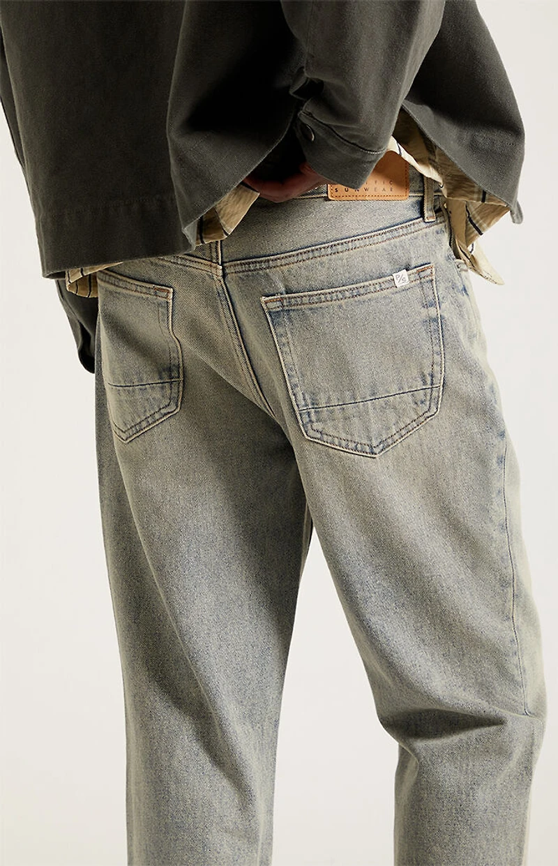 Pacsun Cade Straight Jeans Light Blue Tint