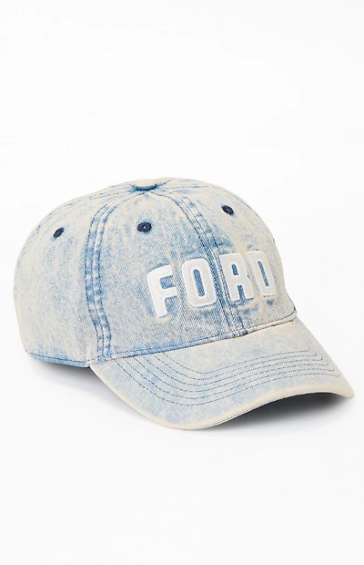 FORD Logo Denim Strapback Hat
