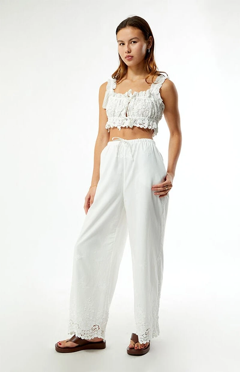 WEWOREWHAT Tie Waist Pants