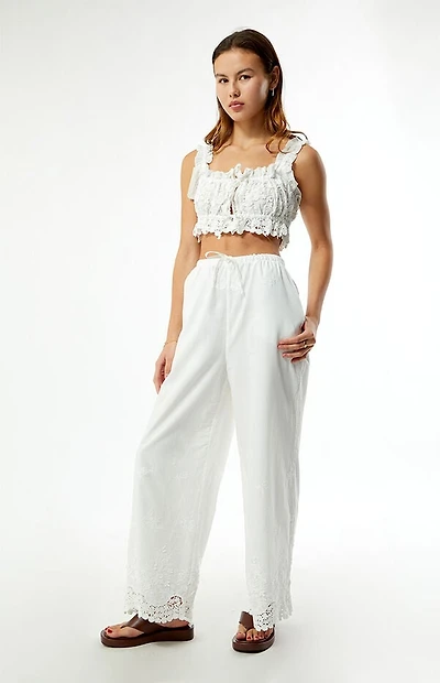 WEWOREWHAT Tie Waist Pants
