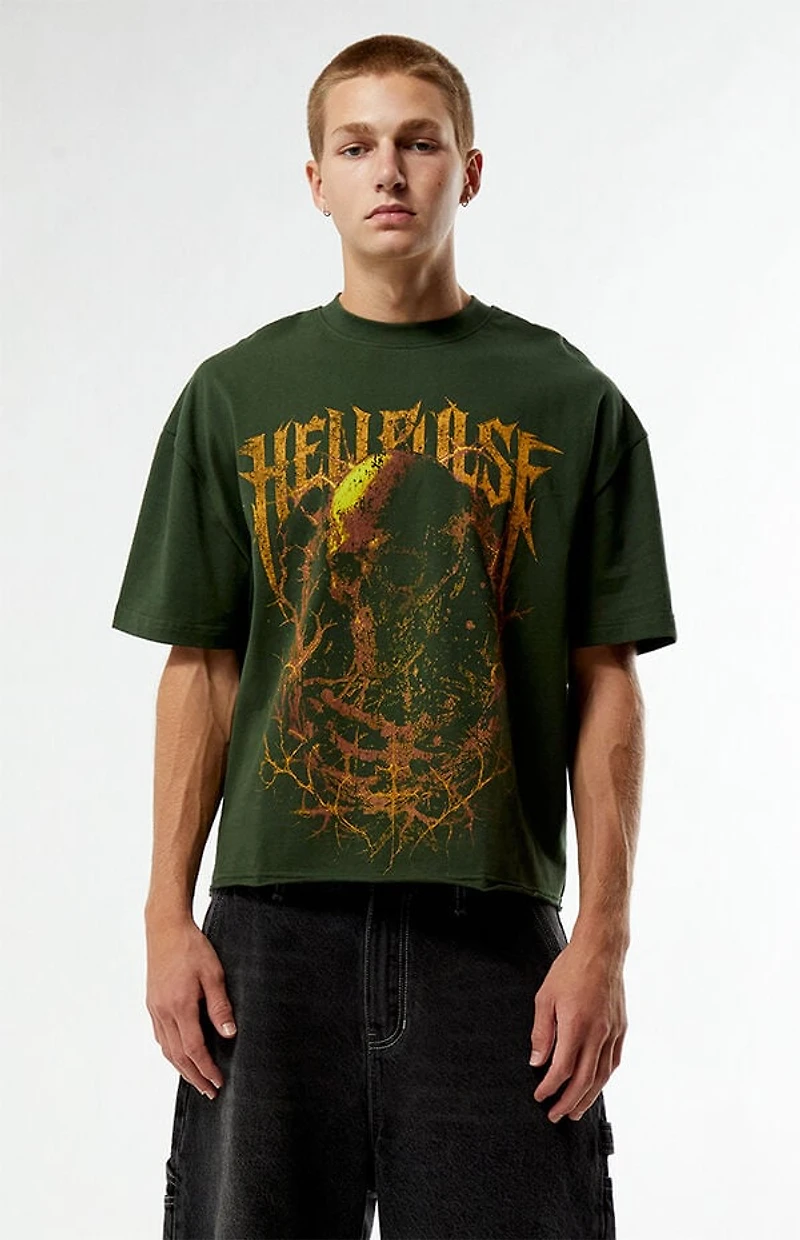 Pacsun Hellpulse Cropped Boxy T-Shirt