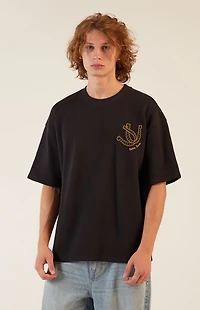 Pacsun Black Moonlight Waffle Knit T-Shirt