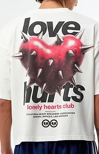 Pacsun Lonely Hearts Club Cropped Boxy T-Shirt