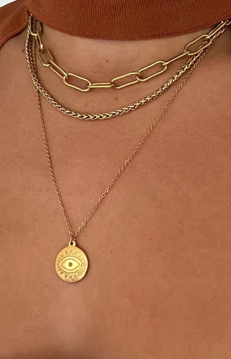 Ellie Vail Carla Paper Clip Chain Necklace