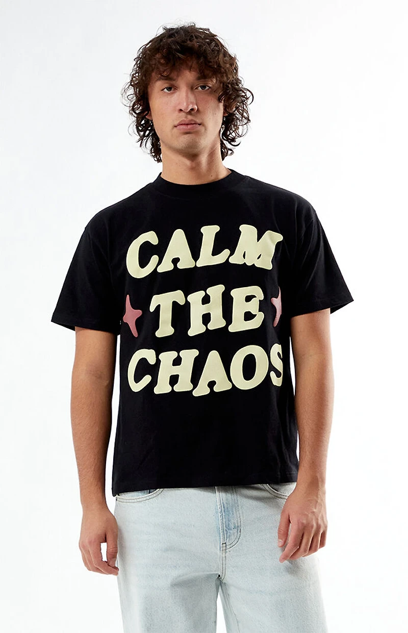 Pacsun Calm The Chaos Boxy Puff Graphic T-Shirt