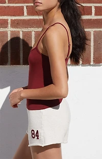 John Galt Silver 84 Applique Emery Sweat Shorts