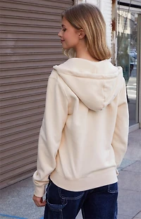 John Galt Off White Christy Full Zip Hoodie